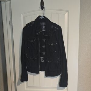 Pink‎ Black Demin Jacket